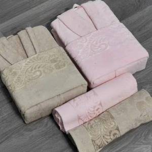 Cape de bain adanas "Rose&Beige"