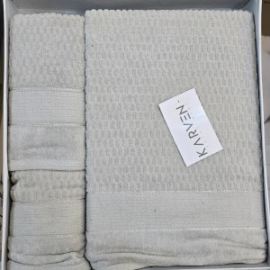 Serviette Bain 3 piéces gris