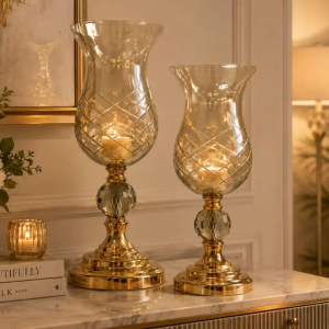 Ensemble décoratif doré 2 pcs