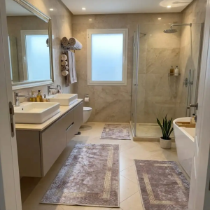 set de trois tapis salle de bain styl versagie