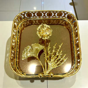 plateaux dores 2 pc
