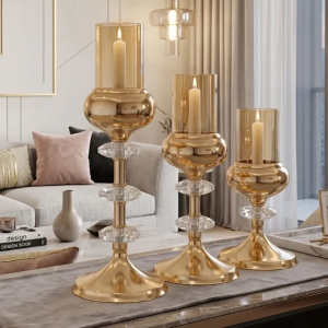 Set de 3 Coupes Décoratives Dorées - CD01