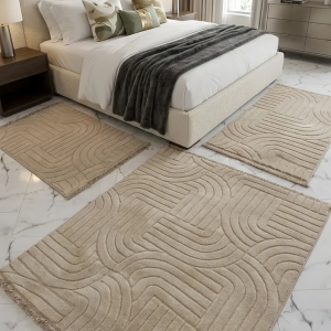 Zarbia Fourrure chambre a coucher Beige Foncé